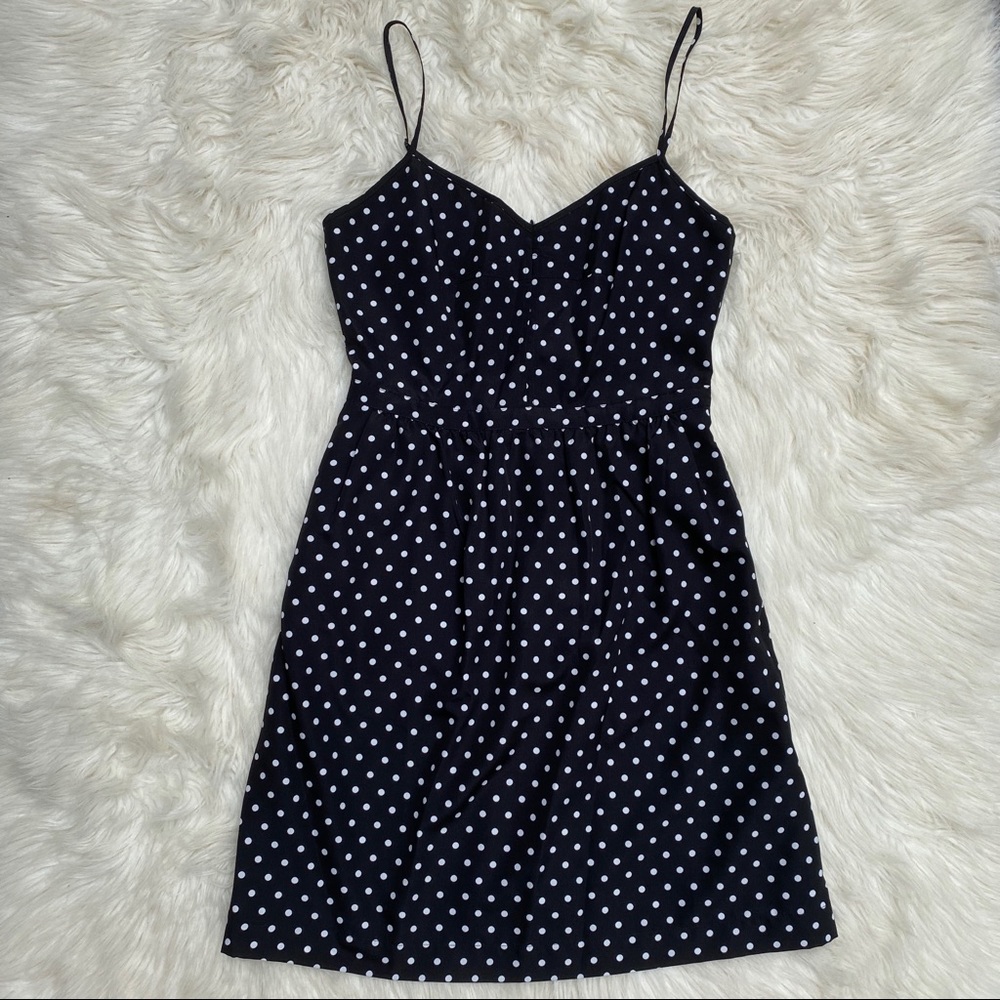 J.Crew Seaside Polka Dot Cami Dress